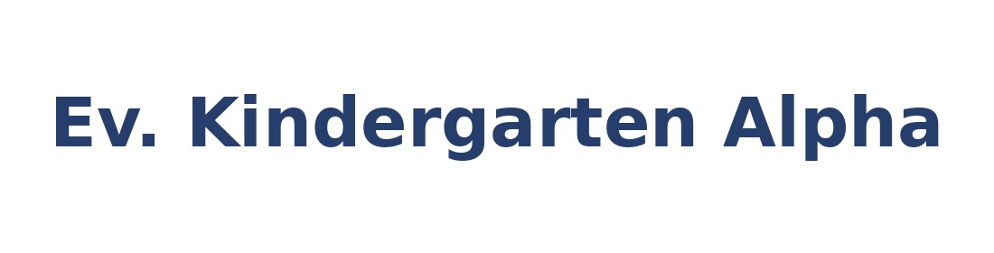 Ev. Kindergarten Alpha Logo