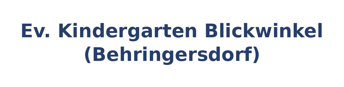 Ev. Kindergarten Blickwinkel (Behringersdorf) Logo