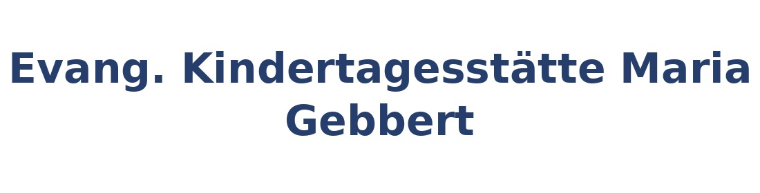 Evang. Kindertagesstätte Maria Gebbert Logo
