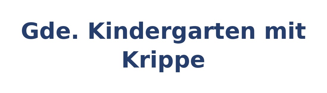 Gde. Kindergarten mit Krippe