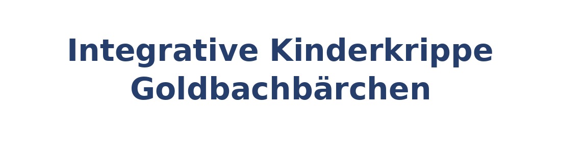 Integrative Kinderkrippe Goldbachbärchen Logo