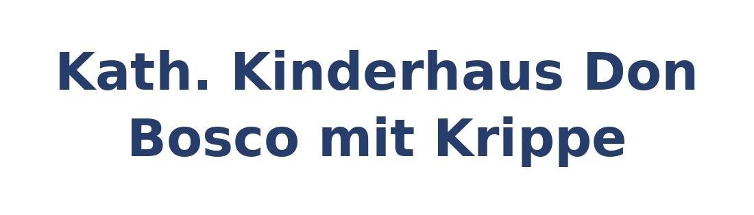 Kath. Kinderhaus Don Bosco mit Krippe Logo