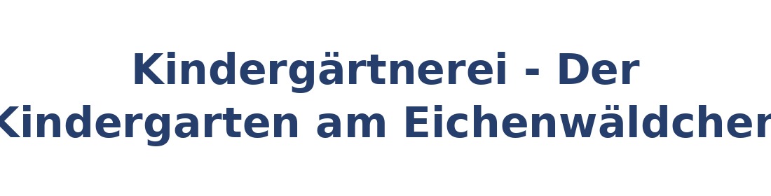 Kindergärtnerei - Der Kindergarten am Eichenwäldchen Logo