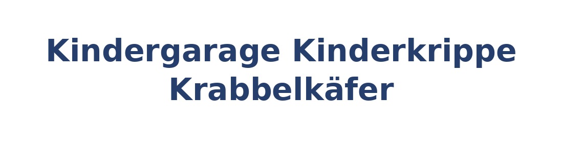 Kindergarage Kinderkrippe Krabbelkäfer Logo