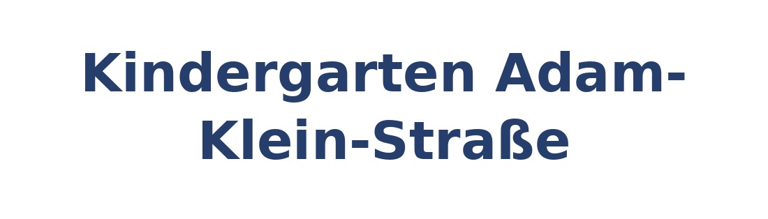 Kindergarten Adam-Klein-Straße Logo