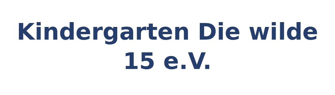 Kindergarten Die wilde 15 e.V. Logo