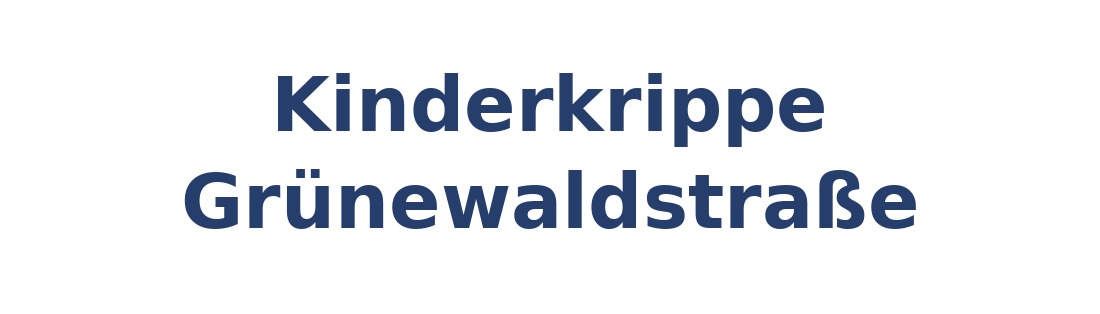 Kinderkrippe Grünewaldstraße Logo