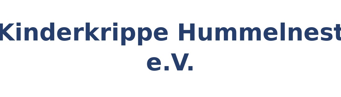 Kinderkrippe Hummelnest e.V. Logo