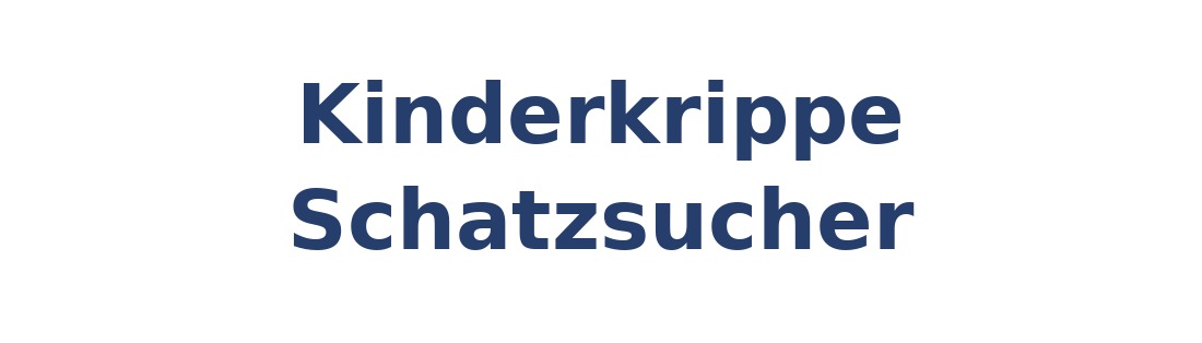 Kinderkrippe Schatzsucher Logo