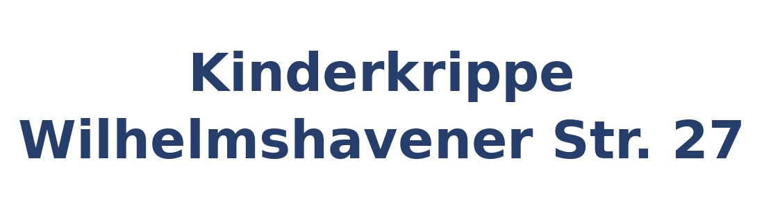 Kinderkrippe Wilhelmshavener Str. 27 Logo