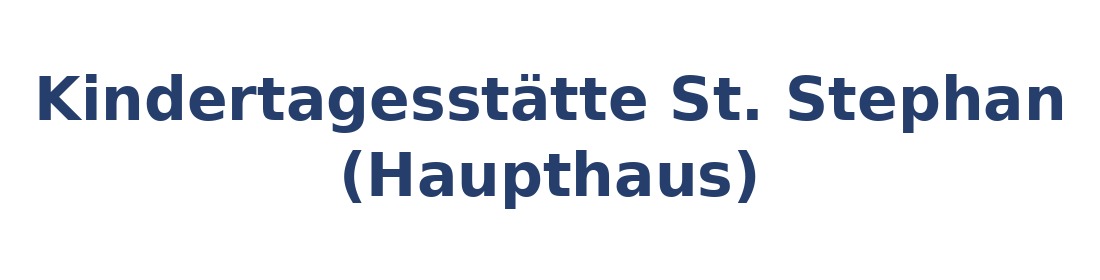 Kindertagesstätte St. Stephan (Haupthaus) Logo