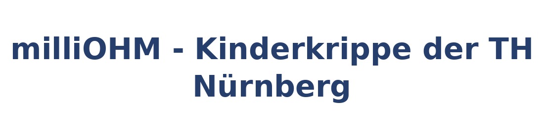 milliOHM - Kinderkrippe der TH Nürnberg Logo