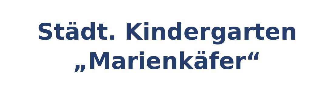 Städt. Kindergarten „Marienkäfer“ Logo