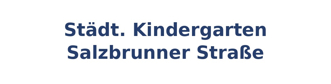 Städt. Kindergarten Salzbrunner Straße Logo