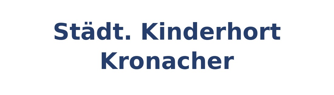 Städt. Kinderhort Kronacher Logo