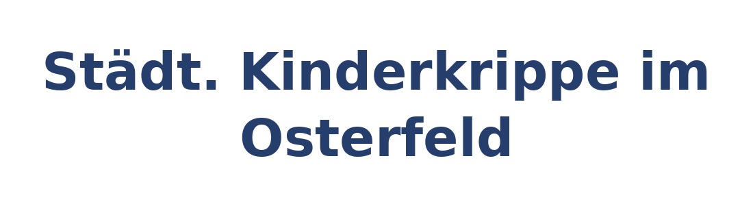 Städt. Kinderkrippe im Osterfeld Logo